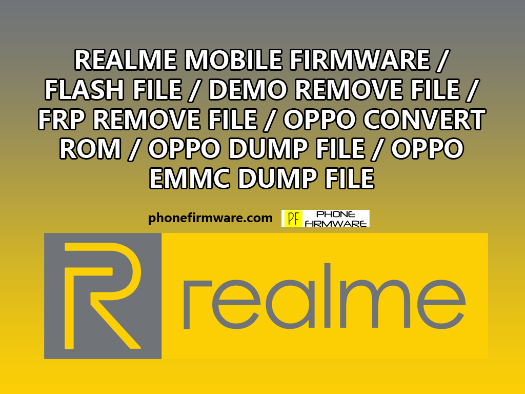 realme firmware