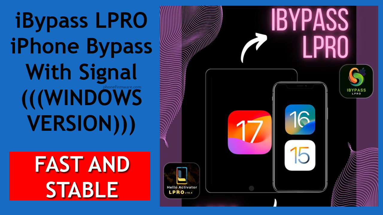 ibypass Lpro windows version tool